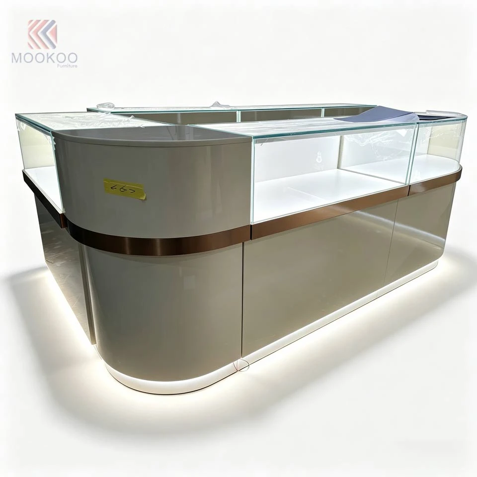Vitrine mestre moderna de design de interiores de joalheria