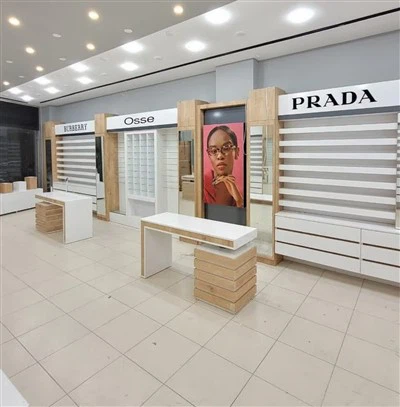 Vidros ópticos de óculos vitrines exibir gabinete de gabinete