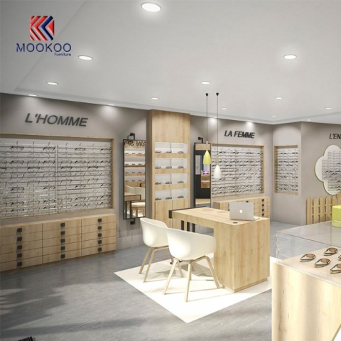 Varejo Loja Óculos de Sol Loja de Design de Interiores Armário Vitrine