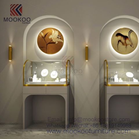 Decoração de loja de jóias de moda
