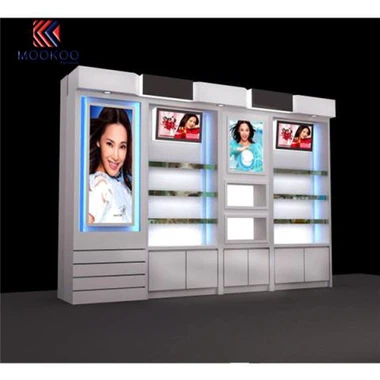Design de showroom de exposição de loja de cosméticos