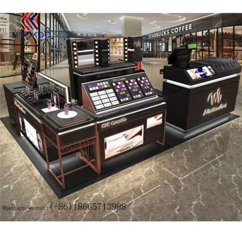 Armário de cosméticos preto de luxo