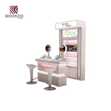 Design de vitrine de cosméticos por atacado